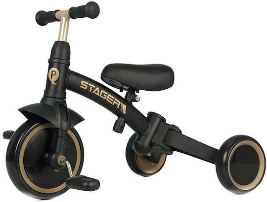 Q Play Stager Convertible with Parental Handle 3 in 1 for 2+ Years Black