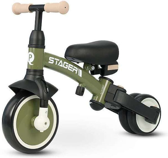 Q Play Stager Convertible with Parental Handle for 2+ Years Green