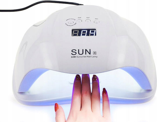 Hadex Φουρνάκι Νυχιών UV / LED 54W Λευκό