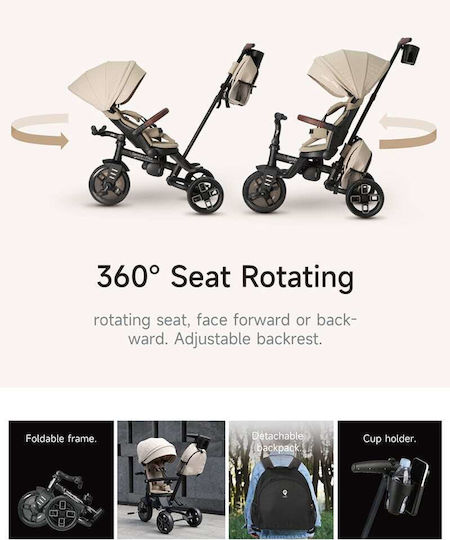 Q Play Comfo Max Foldable & Convertible 7 in 1 for 10 Months Beige