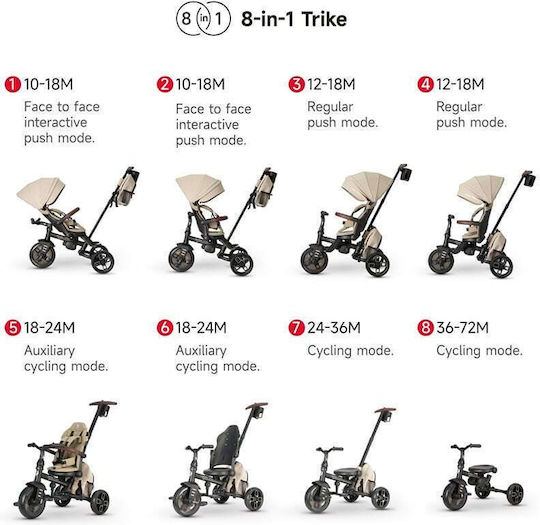 Q Play Comfo Max Foldable & Convertible 7 in 1 for 10 Months Black