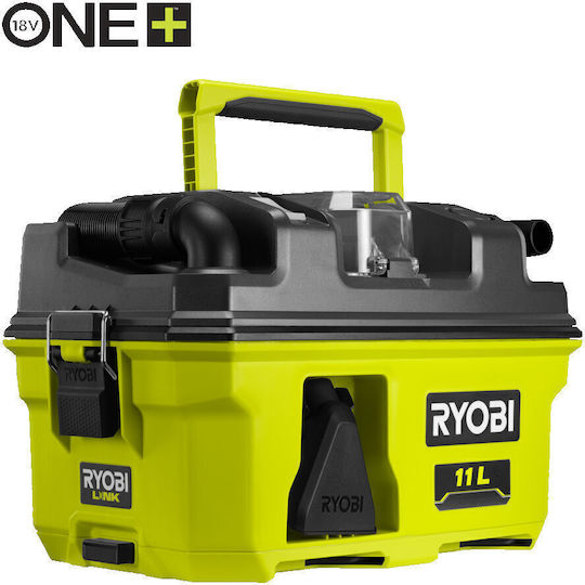 Ryobi Rv1811-0 Σκούπα Αναρρόφησης Στερεών Υγρών Μπαταρίας 18v One+ Χωρίς Μπαταρία-φορτιστή