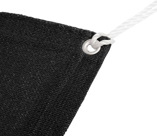 vidaXL Tent Floor Camping Black 200x200cm