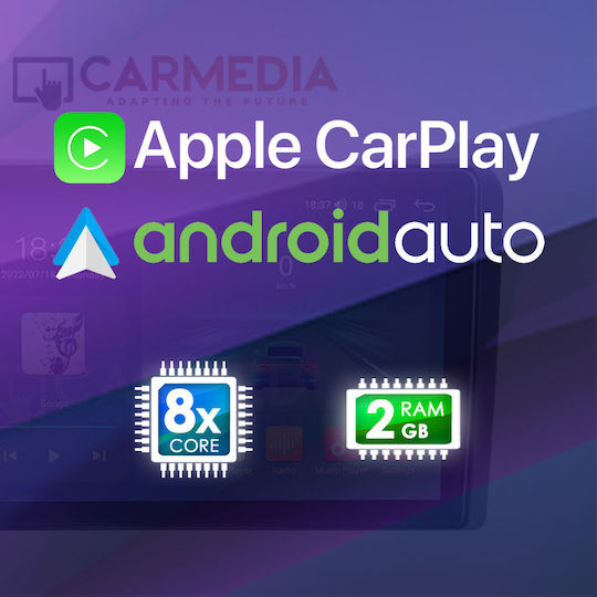 Carmedia Ηχοσύστημα Αυτοκινήτου για Kia Ceed / XCeed 2018-2022 (Bluetooth/USB/WiFi/GPS/Apple-Carplay/Android-Auto) με Οθόνη Αφής 9"