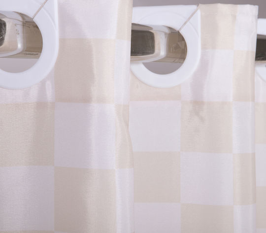 Nef-Nef Homeware Easy Duschvorhang 180x180cm Beige
