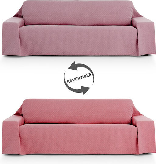 Eysa Silver Cuverturi Pentru Canapea 3 Locuri 230x270cm Silver C12 Roz