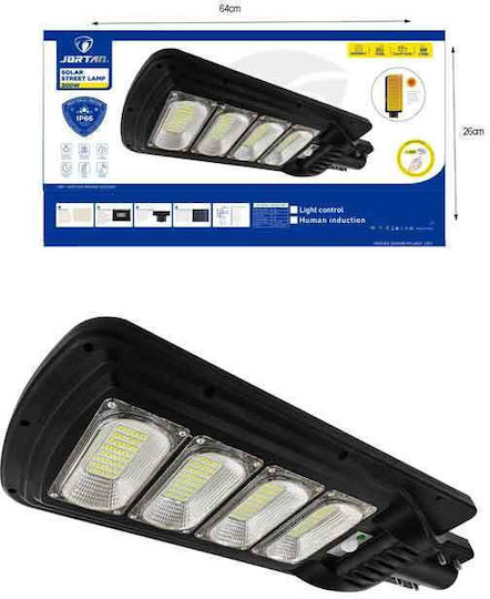 Jortan Street Solar Light 200W Cold White 6500K with Motion Sensor and Remote Control IP66
