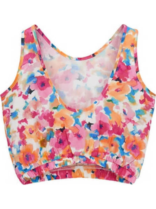 Παιδικό Crop Top Αμάνικο Πολύχρωμο