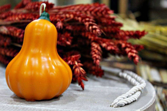 Κολοκύθα Κέρινη Άρωμα Pumpkin Spice Καμπυλωτή 7,8x6,2cm