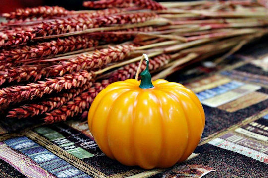 Ароматна свещ с аромат на тиква Pumpkin Spice 8.3x7.3см