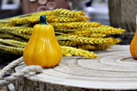 Κολοκύθα Κέρινη Άρωμα Pumpkin Spice Σχ.αχλάδι 7,7x6cm