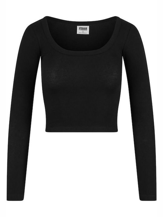 Women's Blouse Cotton Long Sleeve Black