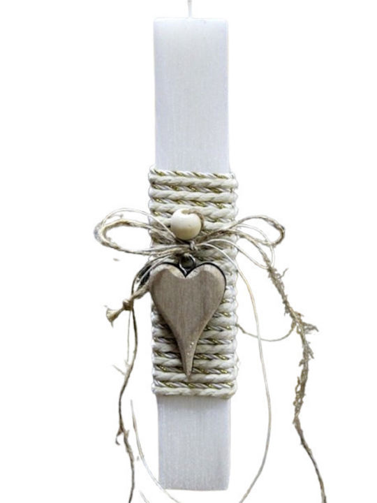 Easter Candle Round Brown