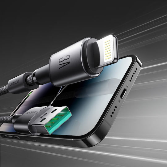 Joyroom S-A50 Unlimited Μαγνητικό USB-A to Lightning Cable 60W Γκρι 1.2m