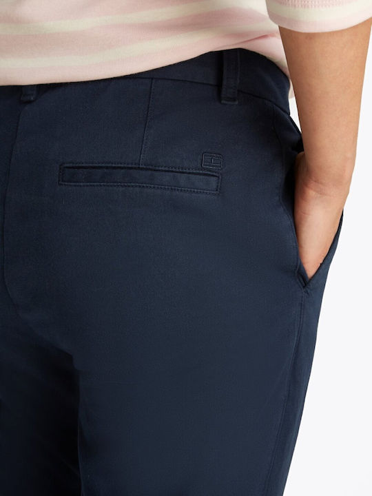 Women's Chino Trousers Slim Fit Navy