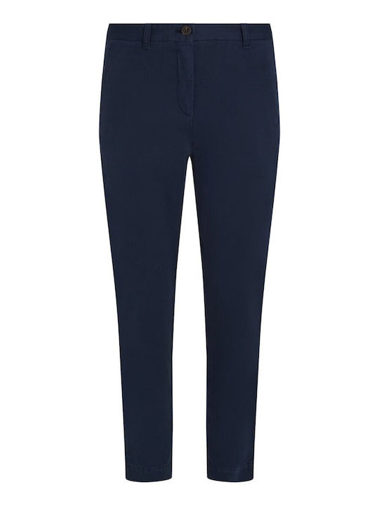 Women's Chino Trousers Slim Fit Navy