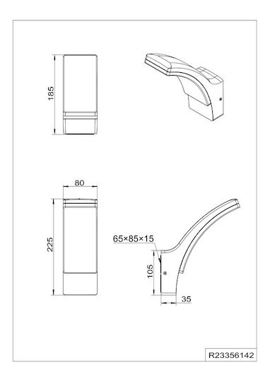 Trio Lighting Стенно Външно Осветително Тяло Сиво Trio Lighting Стенно Външно Осветително Тяло Сиво