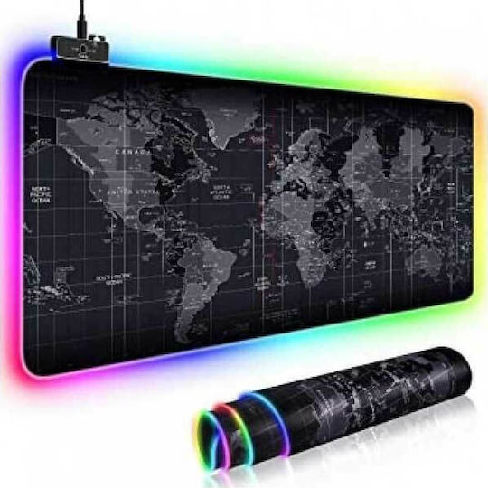 ACP 2049095 Gaming Mouse Pad XXL (800mm) με Στήριξη Καρπού και RGB Φωτισμό μέσω USB Μαύρο