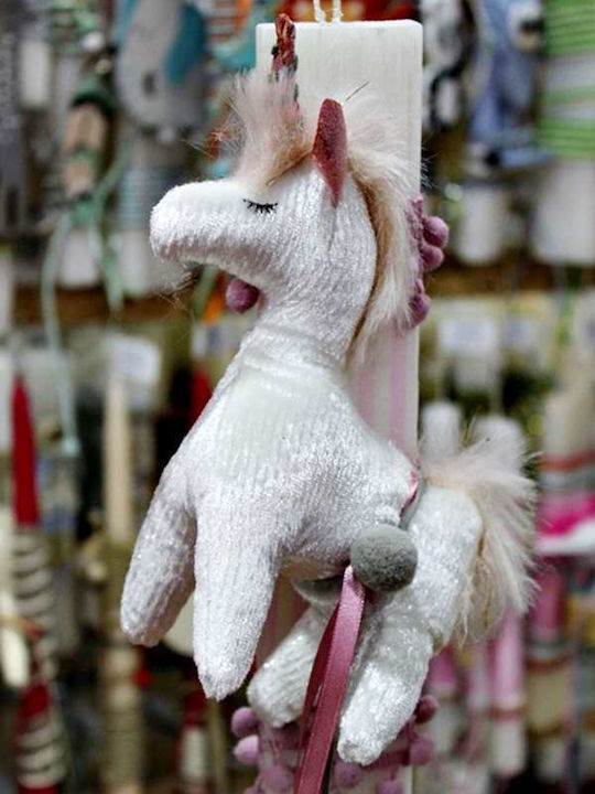 Osterkerze Einhorn Rund 25Stück Rosa