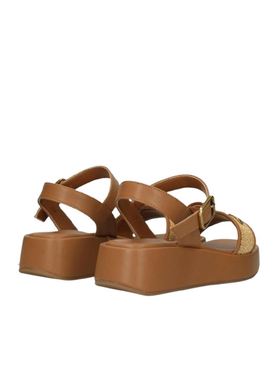 Γυναικεία Σανδάλια Flatforms Καφέ