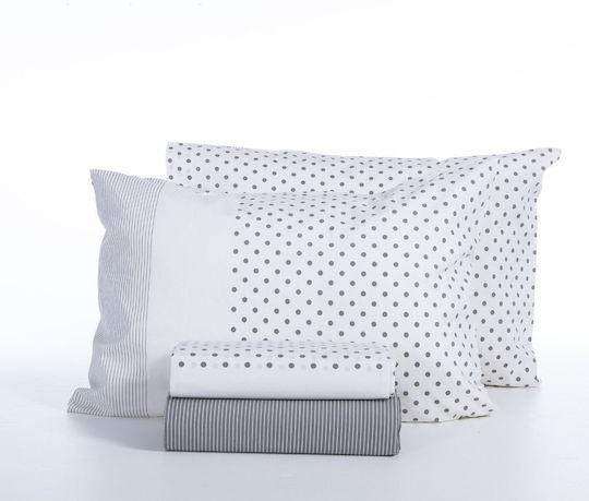 Nef-Nef Homeware Сет Чаршафи Двойни 200x270см. Donter Сив 4бр