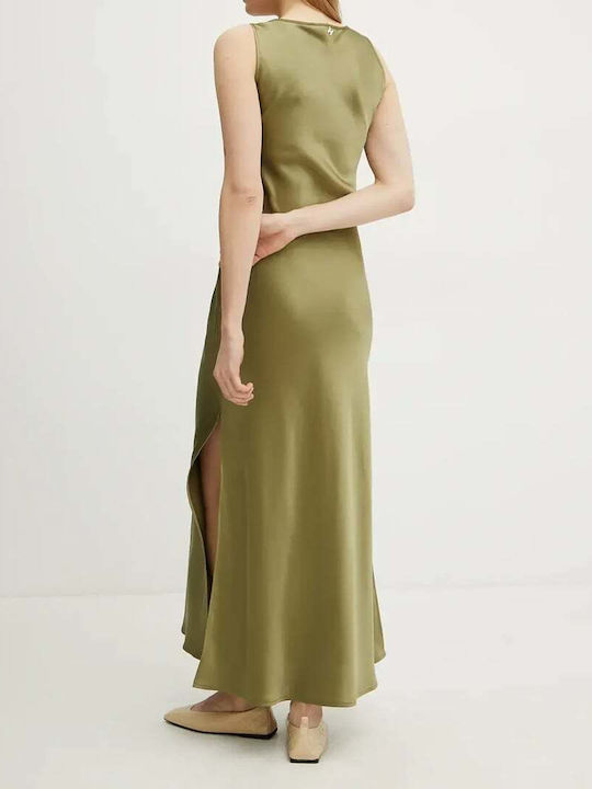 Rochii De Vară Pentru Femei Maxi Rochie Satin Verde