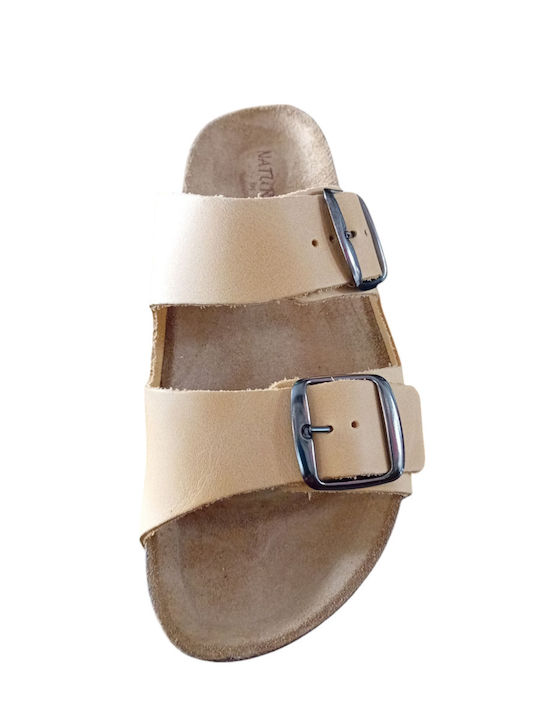 Sandale Casual Damă de Piele Anatomici Galbene