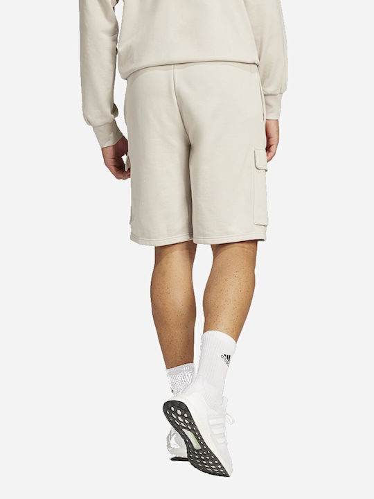 adidas Essentials Feel Cozy French Terry Cargo Men's Shorts Cargo Ecru