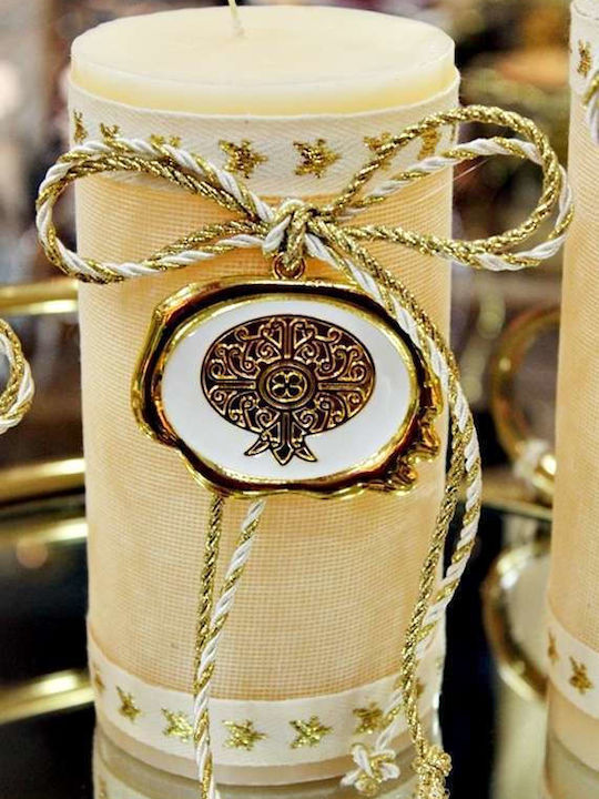 Gerakis Χριστоулгенски свещи и свещници Свещ Златист 20x8см.