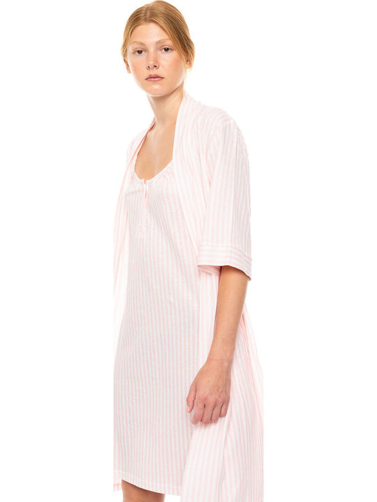 Pink Label Summer Women's Robe Pink
