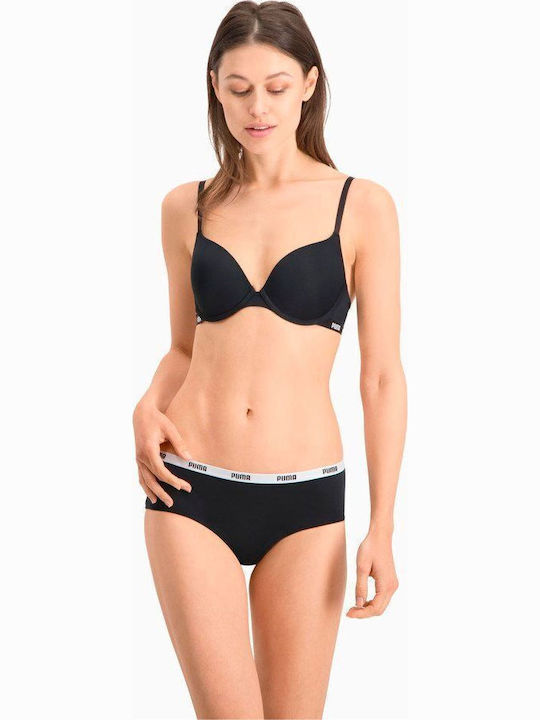 Βαμβακερά Γυναικεία Slip 2Pack Μαύρα