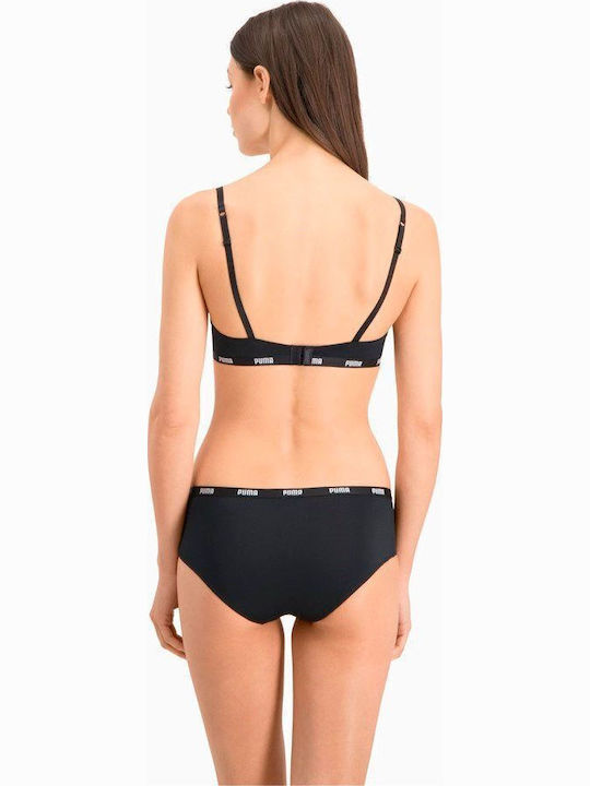 Βαμβακερά Γυναικεία Slip 2Pack Μαύρα