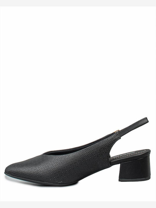 Pumps mit Riemchen Schwarz