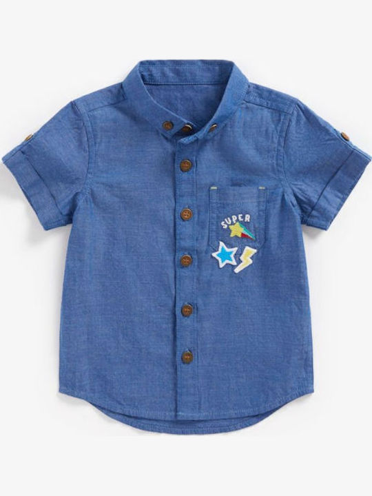 Chambray-Hemd und T-Shirt-Set