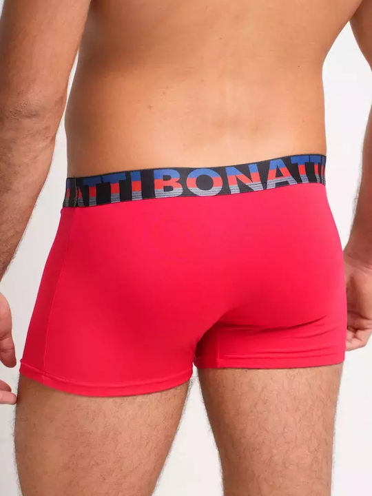 Men's Boxer Red with Patterns