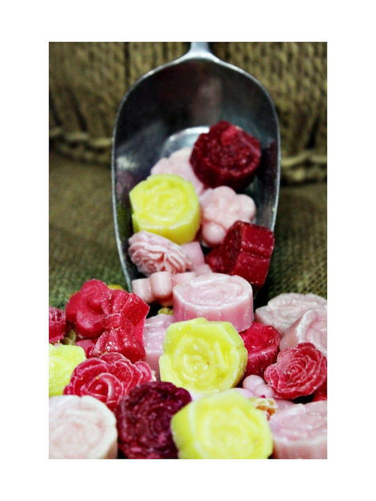 Pachet de 1kg de ceară de soia pentru topire, parfum de trandafir