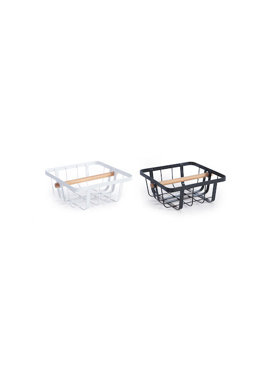 Nef-Nef Homeware Metallic Napkin Holder Black 20x20x8cm
