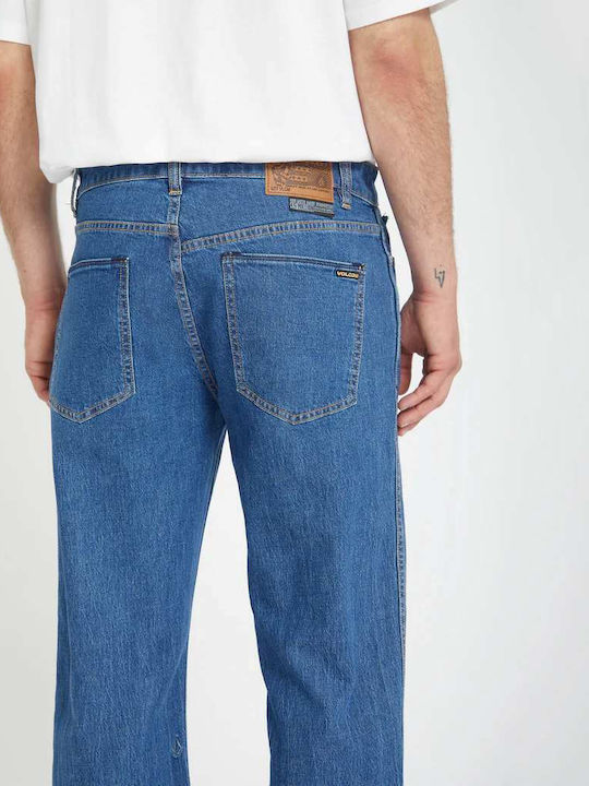 Modown Men's Jeans Pants with Relaxed Fit Bold Blue
