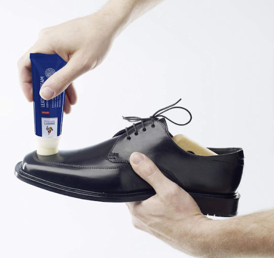Shoeboy's Ledercreme 75ml 02 Weiße Lederfärbecreme Tube Schwamm Weiß
