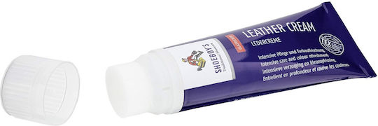Shoeboy's Ledercreme 75ml 02 Weiße Lederfärbecreme Tube Schwamm Weiß