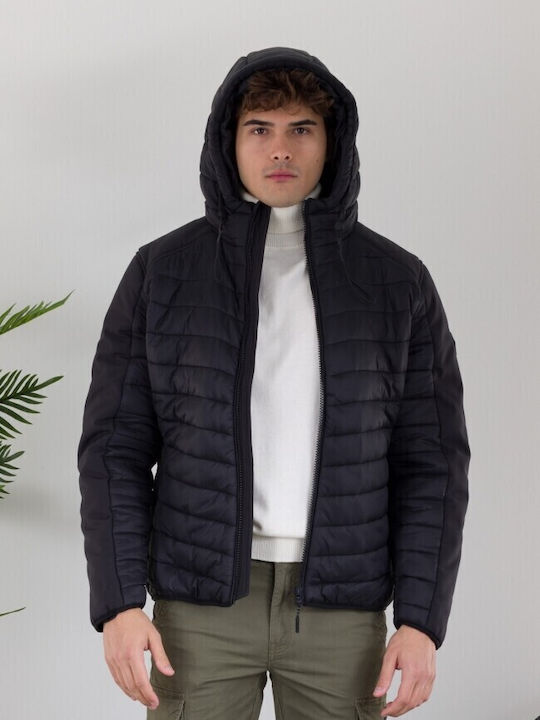 Jacket Μπουφάν Puffer Αδιάβροχο Μαύρο