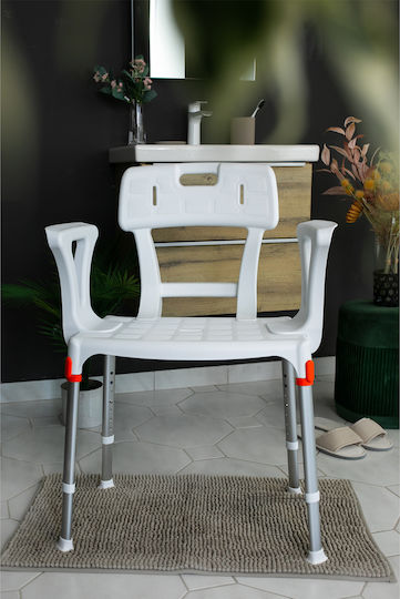 King Bathroom Seat with Backrest KING-SS1BA-KN