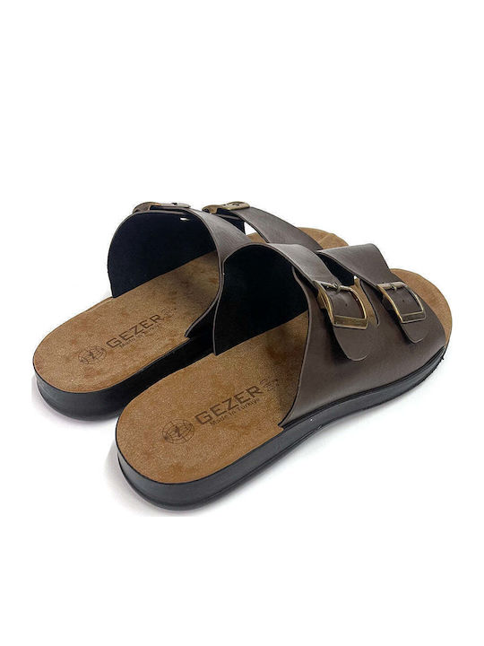 Herrensandalen in Braun Farbe