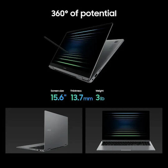 Samsung Galaxy Book5 360 15.6" FHD Touchscreen (Ultra 7-256V/16GB/512GB SSD/W11 Home) (US Keyboard)