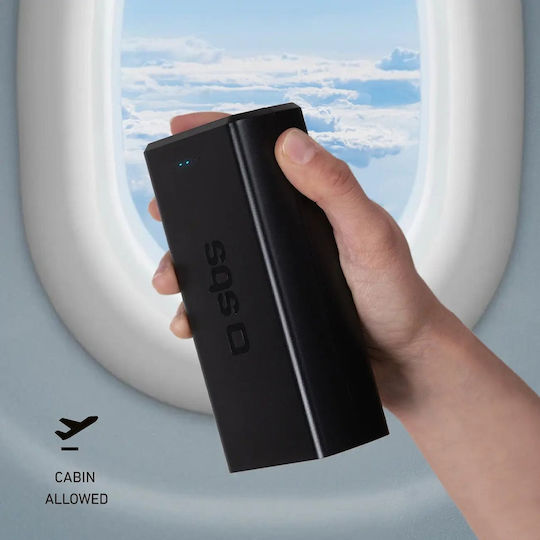 SBS Power Bank 30000mAh 20W με 2 Θύρες USB-A και 2 Θύρες USB-C Power Delivery Μαύρο