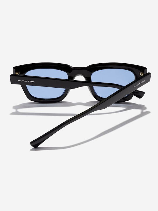 Hawkers Uptown Unisex Sonnenbrille mit Schwarz Kunststoff Gestell und Schwarz Linse