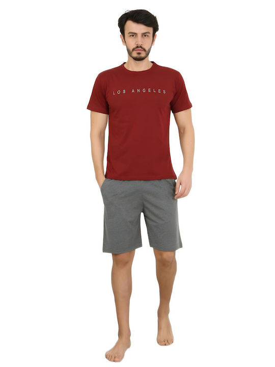 SNC Homewear Καλοκαιρινή Ανδρική Μπλούζα Πιτζάμας Βαμβακερή