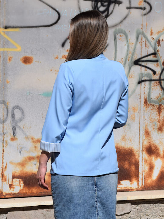 Floria Women's Blazer Light Blue