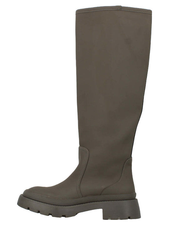 Damenstiefel Grün