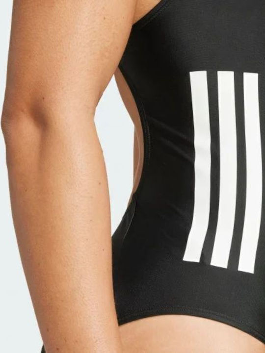 3-Stripes Αθλητικό Ολόσωμο Μαγιό Μαύρο